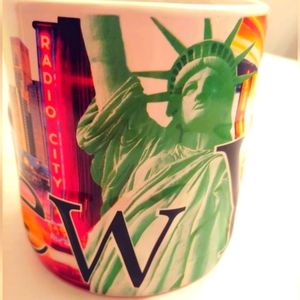 America ware New York 18oz full color relief coffee mug 2014